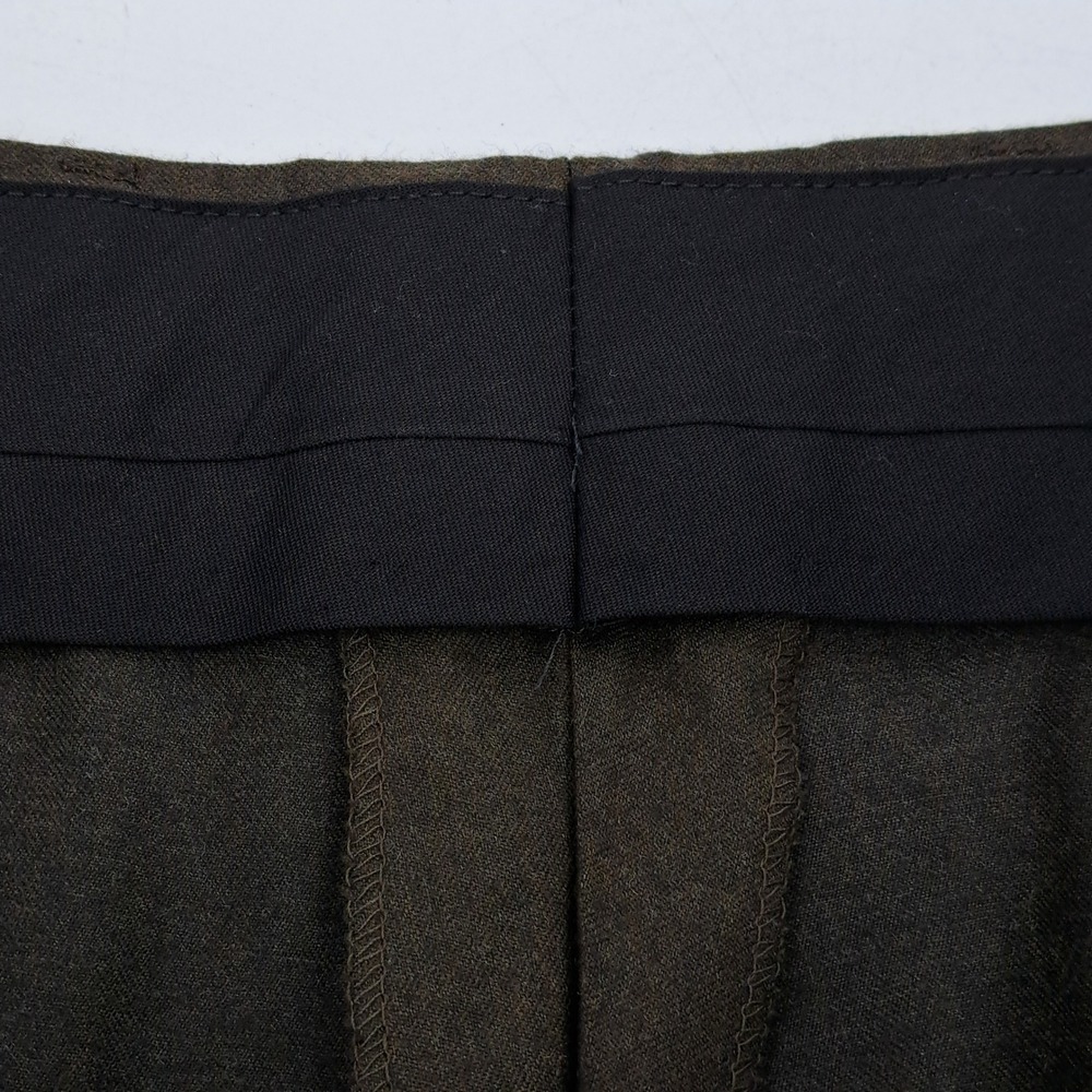 Jos A Bank Executive Collection Mens Pleated Dress Pants 36x30 Brown Wool Blend - Picture 6 of 11